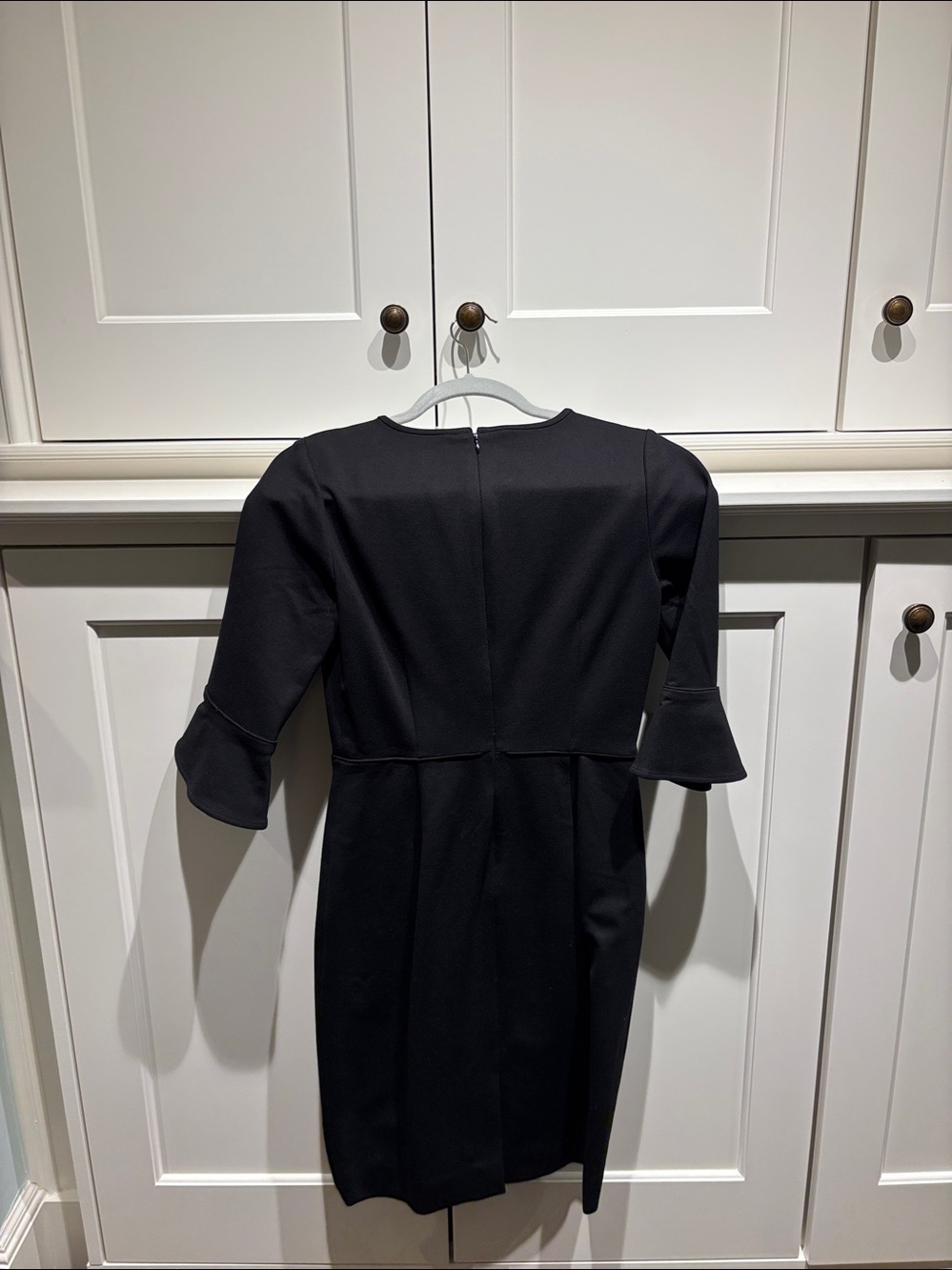 J. Crew Black Dress with Ruffle Sleeves - Picture 5 of 5